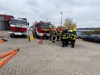 Übung der Feuerwehr